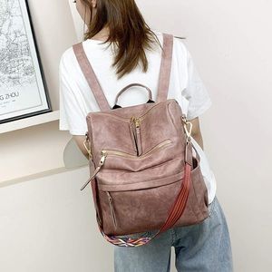 ZOCILOR | Blush Pink PU Leather Purse Backpack